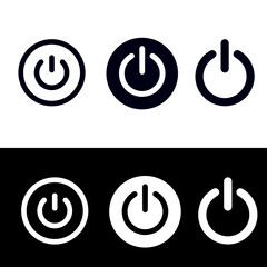 Power button icon vector design