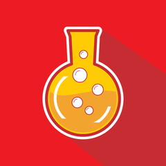 Chemical test tubes icons illustration vector ,laboratory equipment icon ,Laboratory glass 