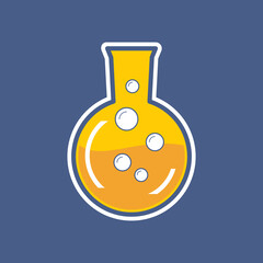 Chemical test tubes icons illustration vector ,laboratory equipment icon ,Laboratory glass 