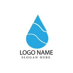 Water drop Logo vector design
