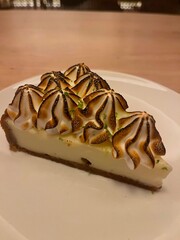 Key lime pie portion