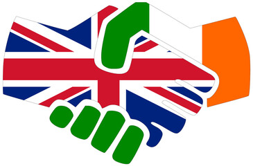 UK - Ireland handshake