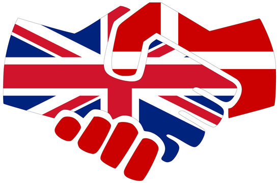 UK - Denmark handshake