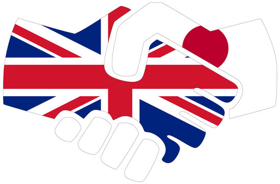 UK - Japan handshake