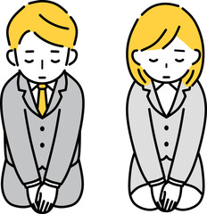 すみません　正座