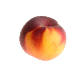 Delicious ripe juicy peach isolated on white