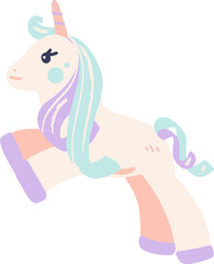 Fantasy Cute Unicorn Illustration