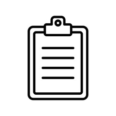clipboard icon vector design template in white background