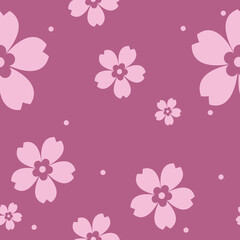 seamless floral pattern - sakura