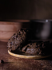 galletas estilo dark  con chispas de chocolate  , darkfood