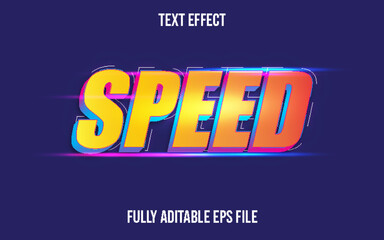 SPEED TEXT EFFECT