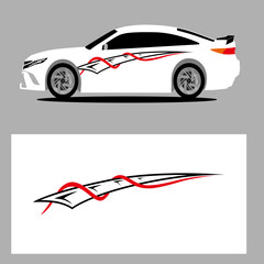 Fototapeta premium abstract car stripes art decal. stripes car decal. sticker car decal