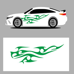 Fototapeta premium tribal car decal. stripes car decal. sticker car decal. flame decal stripes.