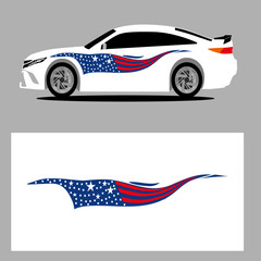 flag us stripes decal car. stticker car decal