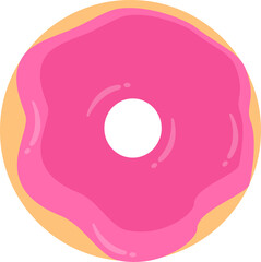 donut with pink topping