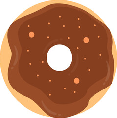 donuts with chocolate topping