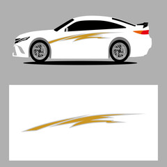 Fototapeta premium abstract car decal. sticker car decal. car stripes vector art decal. 