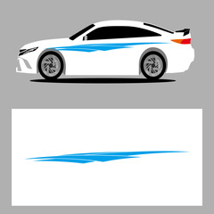 Fototapeta premium abstract car decal. sticker car decal. car stripes vector art decal. 
