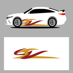 Fototapeta premium car stripes vector art decal. stripes car decal. sticker car decal