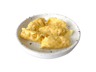 Steamed wonton dumpling stuffed with minced pork and shrimp 
