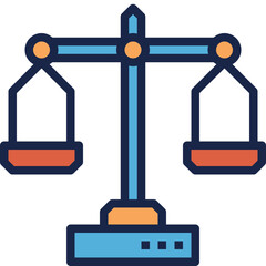 law modern line style icon