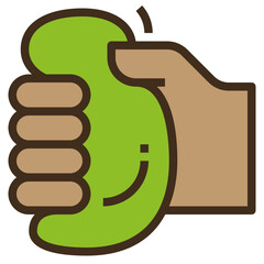 squeeze modern line style icon