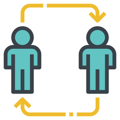 transfer modern line style icon