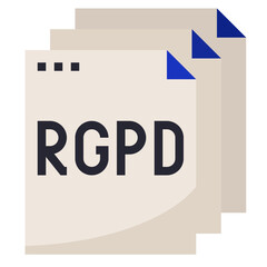 rgpd modern line style icon