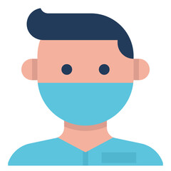 male modern line style icon