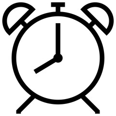 time modern line style icon