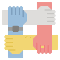 Obraz premium partnership modern line style icon