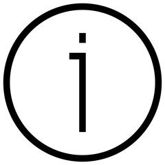 info modern line style icon