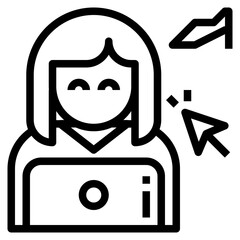 online modern line style icon