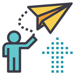 imagination modern line style icon