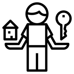 ownership modern style icon