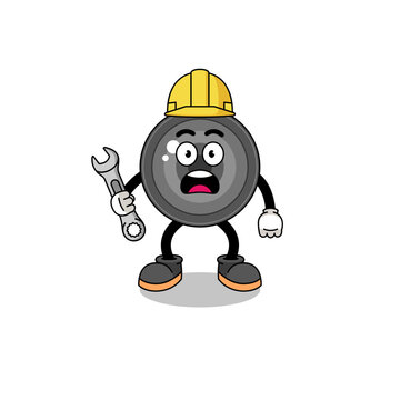 recommend clip art: Character Illustration of camera lens with 404 error