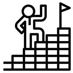 ladder modern line style icon