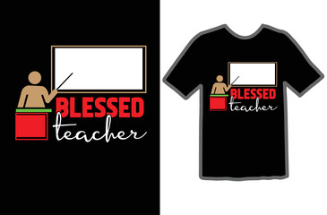 Blessed Teacher t shirt design