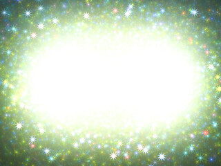 White background with green frame of grass with flowers, spring or summer theme frame with vignette
