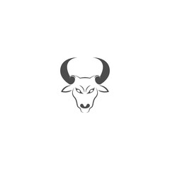 Bull icon logo design