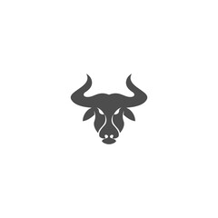 Bull icon logo design