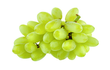 Fresh green grapes Isolated on transparent png - Powered by Adobe