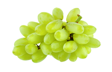 Fresh green grapes Isolated on transparent png