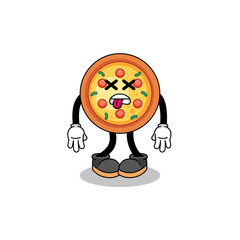 pizza mascot illustration is dead