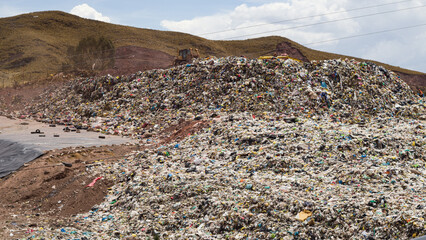 Jaquira, Cusco, Peru Garbage disposal, Trash mountain