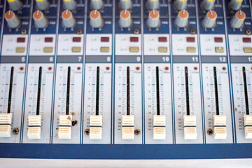 sound check for concert, mixer control, music engineer, backstage