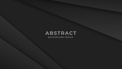 Abstract black background with layer shape. Eps10 vector