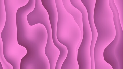 Beautiful 3D abstract velvet violet color paper art illustration backgroud. Futuristic paper cut out, fluid shapes. Liquid velvet violet gradient colors. Suitable for presentation, flyer, poster.