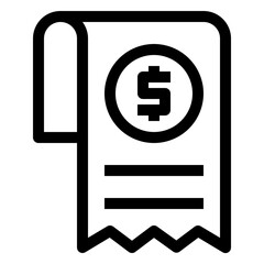 Bill Icon Outline