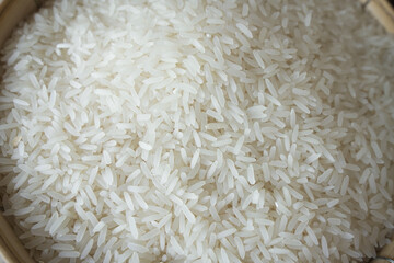jasmine organic rice in Thailand foods, selection fucus.